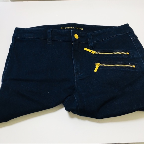 SOLD Michael Kors Jeans Skinny Dark Blue Sz 6 NWT - Picture 3 of 7